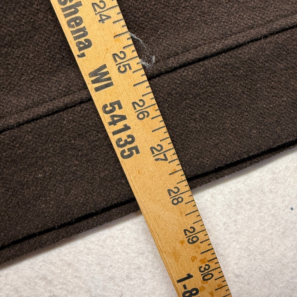 Jachs NY Mens Brown Textured Fleece Wool Blend Crewneck Sweatshirt Pullover Med - Picture 5 of 9